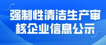 強制性清潔生產審核企業信息公示——龍巖市銳美家裝飾材料有限公司